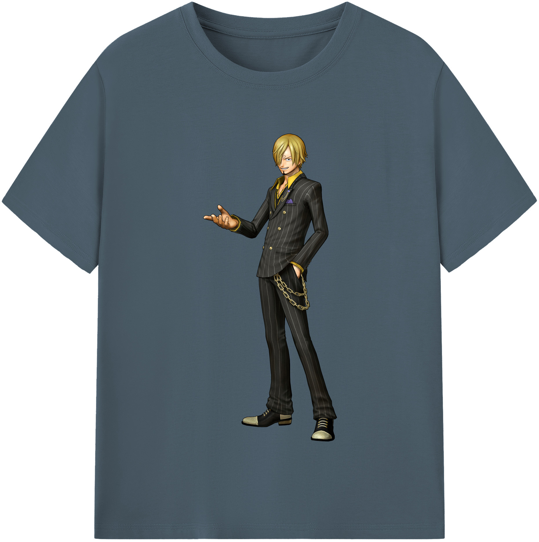 ワンピース サンジ ONE PIECE Sanji 綿100％半袖Tシャツ（フロントプリント）